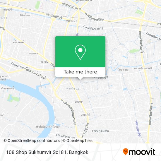 108 Shop Sukhumvit Soi 81 map