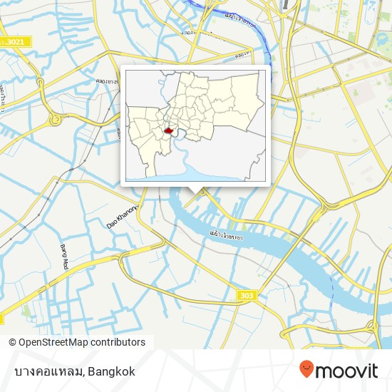 บางคอแหลม map