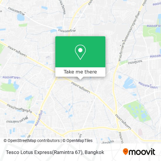 Tesco Lotus Express(Ramintra 67) map