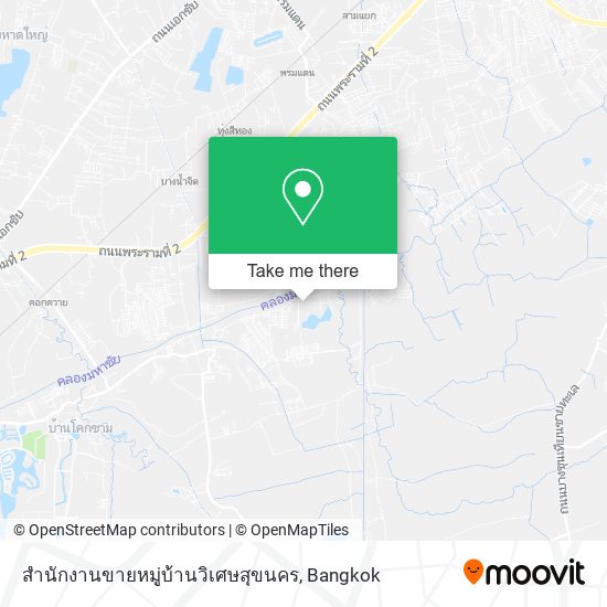 สำนักงานขายหมู่บ้านวิเศษสุขนคร map