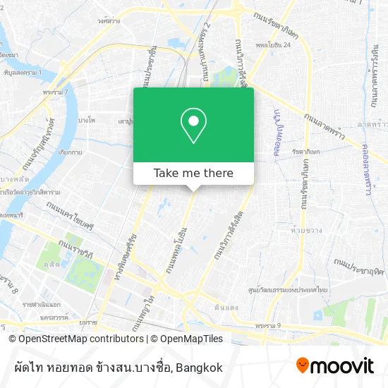 ผัดไท หอยทอด ข้างสน.บางซื่อ map