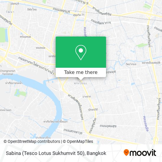 Sabina (Tesco Lotus Sukhumvit 50) map