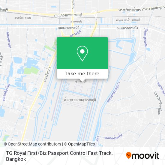 TG Royal First / Biz Passport Control Fast Track map