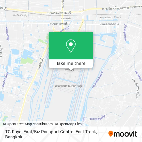 TG Royal First / Biz Passport Control Fast Track map