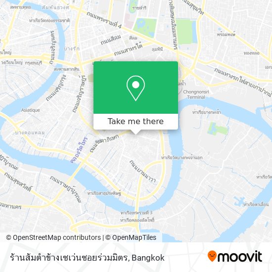 ร้านส้มตำข้างเซเว่นซอยร่วมมิตร map