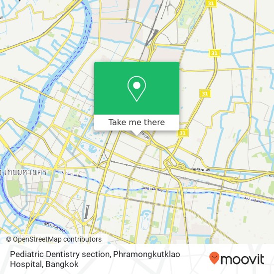 Pediatric Dentistry section, Phramongkutklao Hospital map