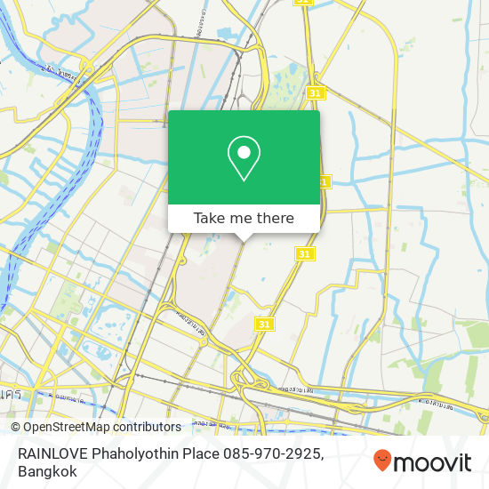 RAINLOVE Phaholyothin Place 085-970-2925 map