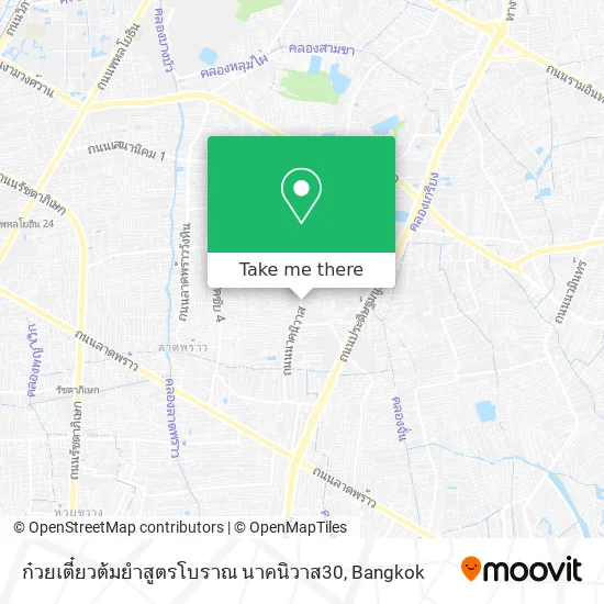 ก๋วยเตี๋ยวต้มยำสูตรโบราณ นาคนิวาส30 map