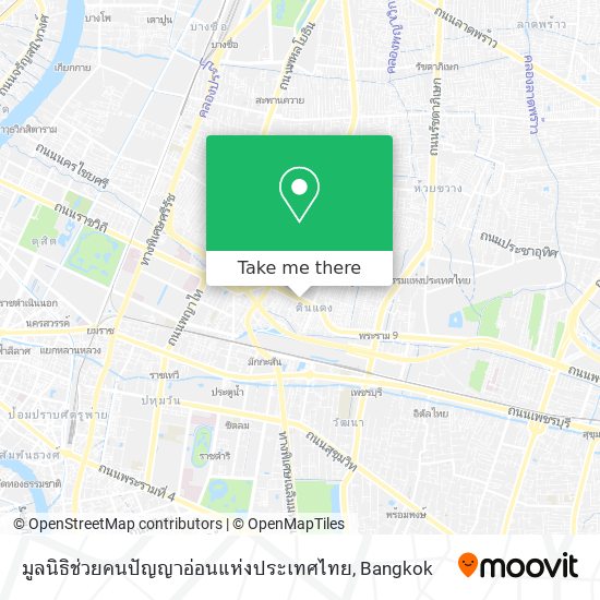 มูลนิธิช่วยคนปัญญาอ่อนแห่งประเทศไทย map