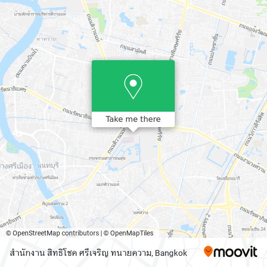 สำนักงาน สิทธิโชค ศรีเจริญ ทนายความ map