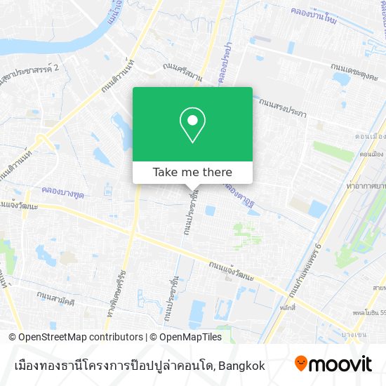 เมืองทองธานีโครงการป๊อปปูล่าคอนโด map