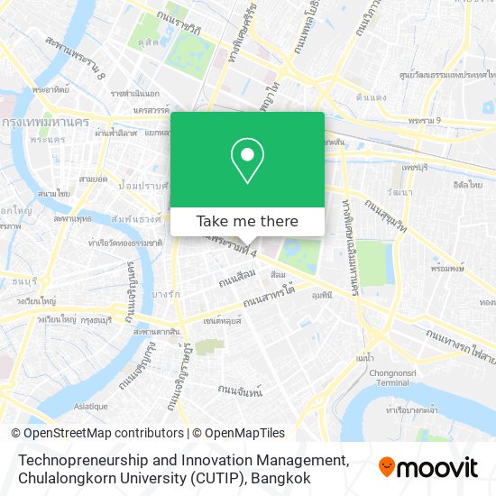 Technopreneurship and Innovation Management, Chulalongkorn University (CUTIP) map