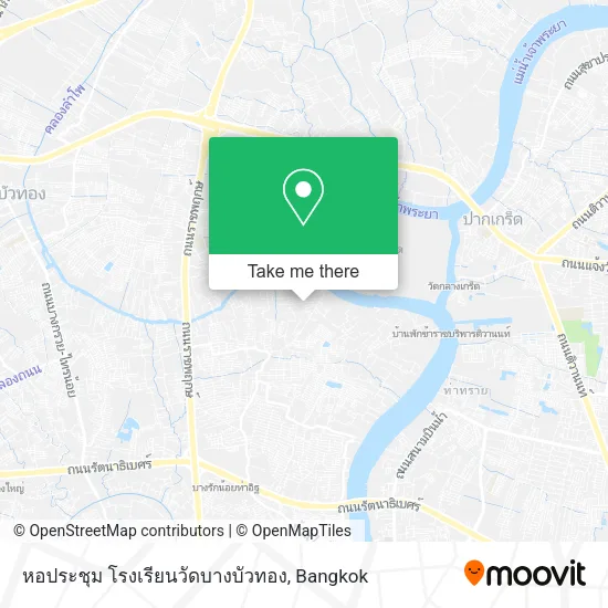 หอประชุม โรงเรียนวัดบางบัวทอง map
