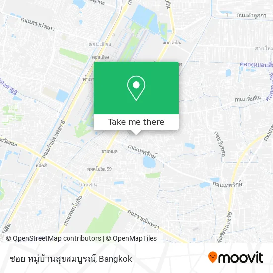 ซอย หมู่บ้านสุขสมบูรณ์ map