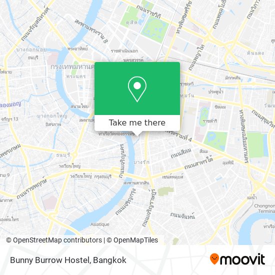 Bunny Burrow Hostel map