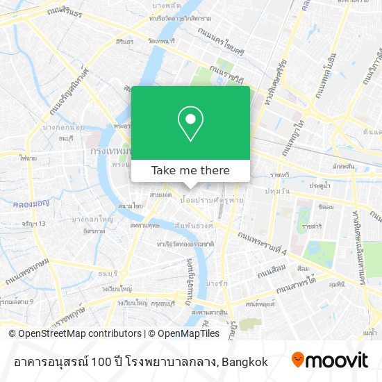 อาคารอนุสรณ์ 100 ปี โรงพยาบาลกลาง map