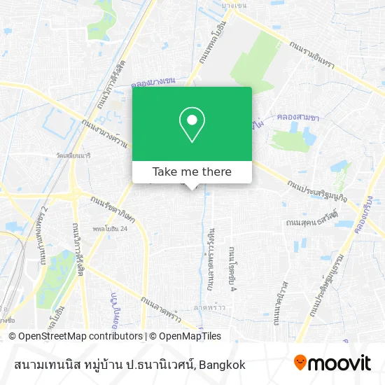 สนามเทนนิส หมู่บ้าน ป.ธนานิเวศน์ map