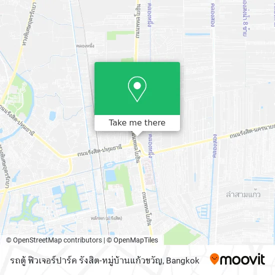 รถตู้ ฟิวเจอร์ปาร์ค รังสิต-หมู่บ้านแก้วขวัญ map