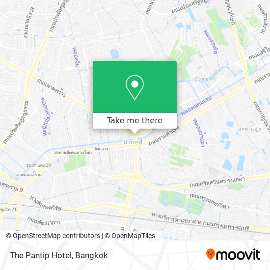 The Pantip Hotel map
