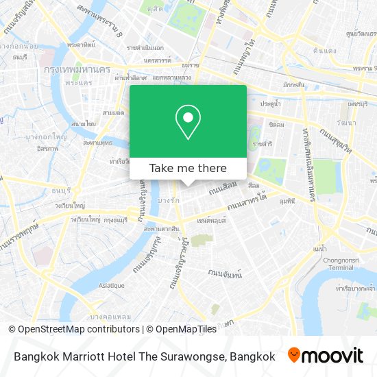 Bangkok Marriott Hotel The Surawongse map
