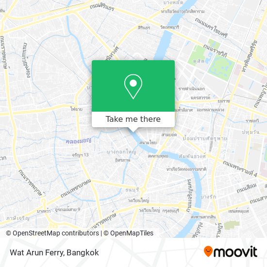 Wat Arun Ferry map