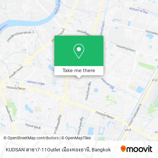 KUDSAN สาขา7-11Outlet เมืองทองธานี map