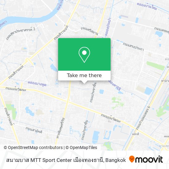 สนามบาส MTT Sport Center เมืองทองธานี map
