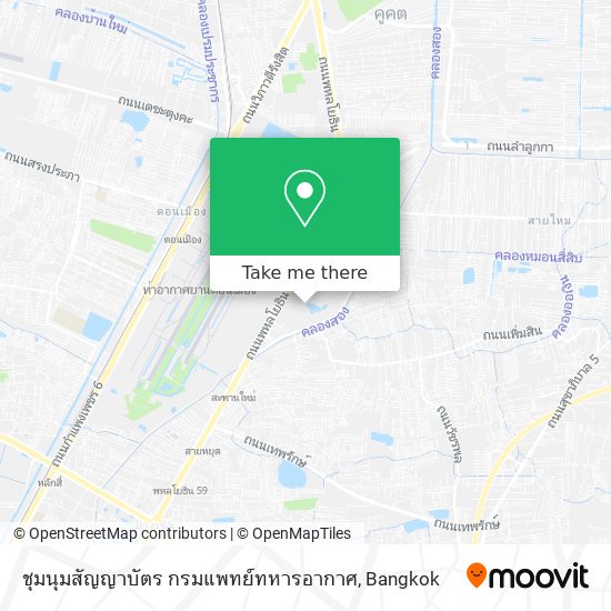 ชุมนุมสัญญาบัตร กรมแพทย์ทหารอากาศ map