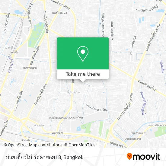 ก๋วยเตี๋ยวไก่ รัชดาซอย18 map