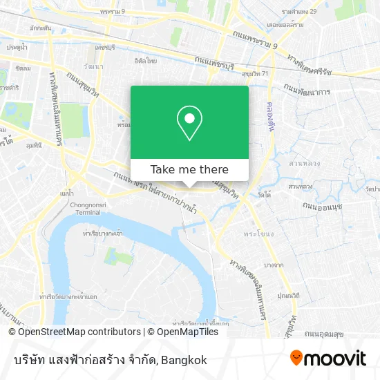 บริษัท แสงฟ้าก่อสร้าง จำกัด map