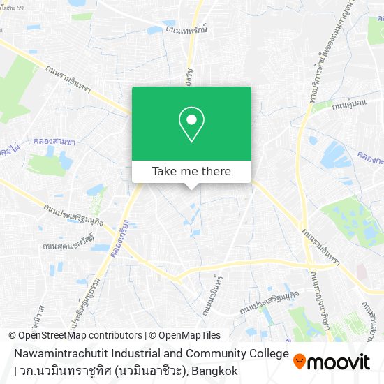 Nawamintrachutit Industrial and Community College | วก.นวมินทราชูทิศ (นวมินอาชีวะ) map