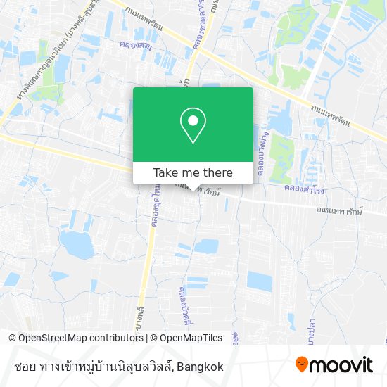 ซอย ทางเข้าหมู่บ้านนิลุบลวิลล์ map