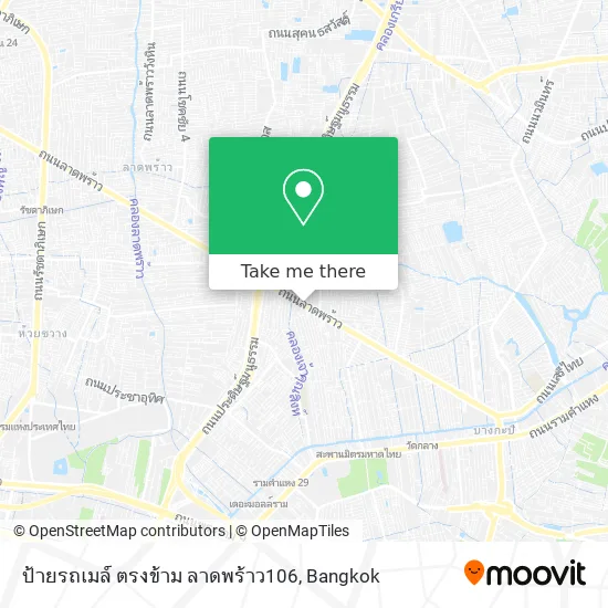 ป้ายรถเมล์ ตรงข้าม ลาดพร้าว106 map