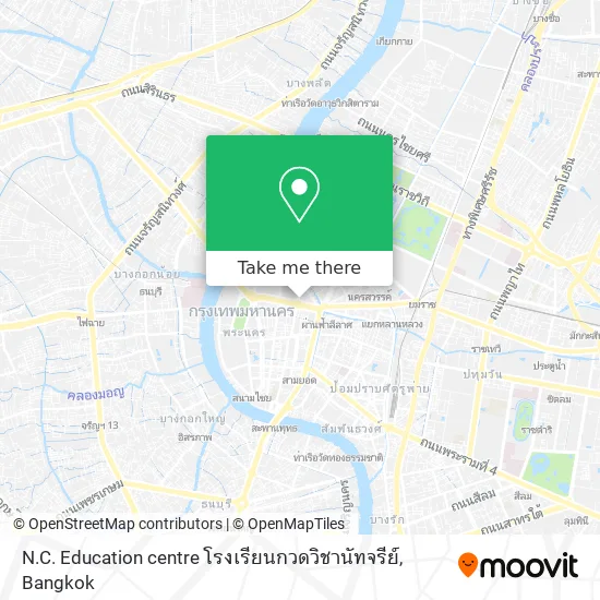 N.C. Education centre โรงเรียนกวดวิชานัทจรีย์ map