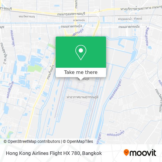 Hong Kong Airlines Flight HX 780 map