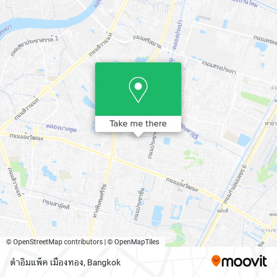 ตำอิมแพ็ค  เมืองทอง map