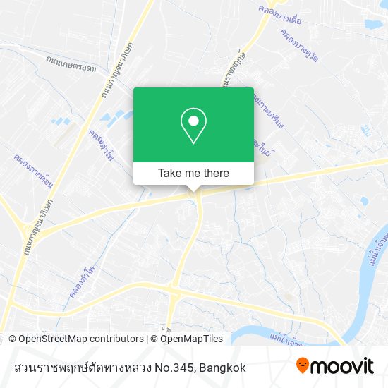 สวนราชพฤกษ์ตัดทางหลวง No.345 map