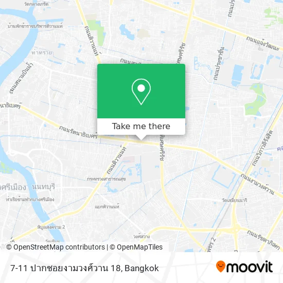 7-11 ปากซอยงามวงศ์วาน 18 map