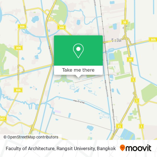 Faculty of Architecture, Rangsit University map