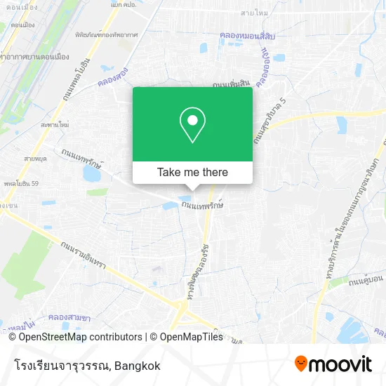 โรงเรียนจารุวรรณ map