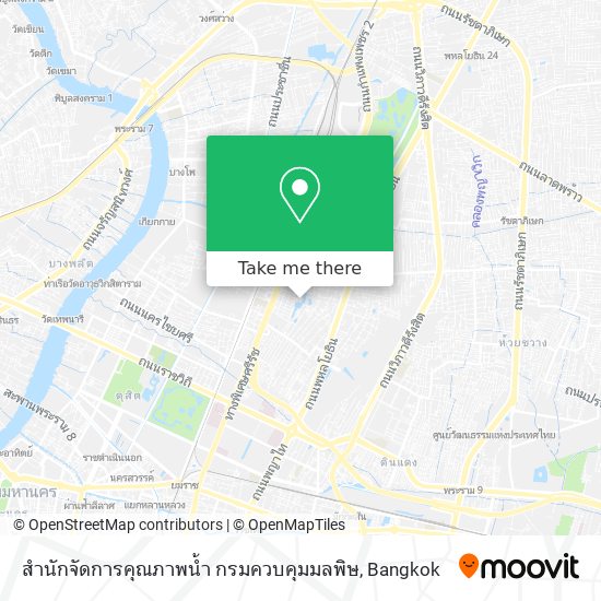 สำนักจัดการคุณภาพน้ำ กรมควบคุมมลพิษ map