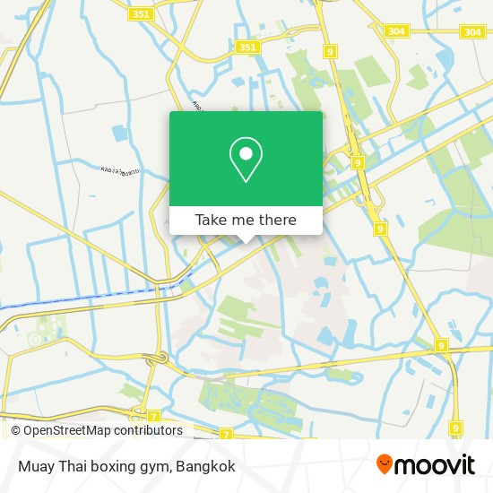 Muay Thai boxing gym map