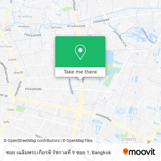ซอย เฉลิมพระเกียรติ รัชกาลที่ 9 ซอย 1 map