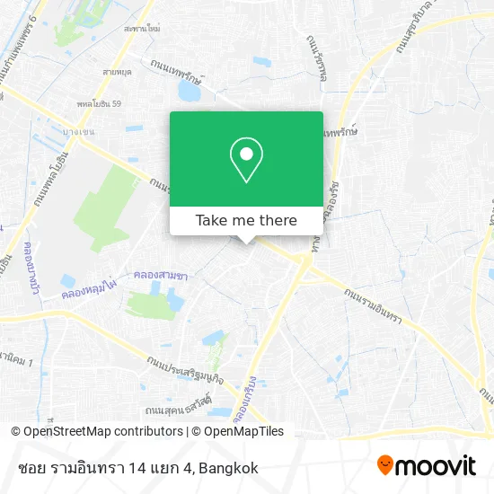 ซอย รามอินทรา 14 แยก 4 map