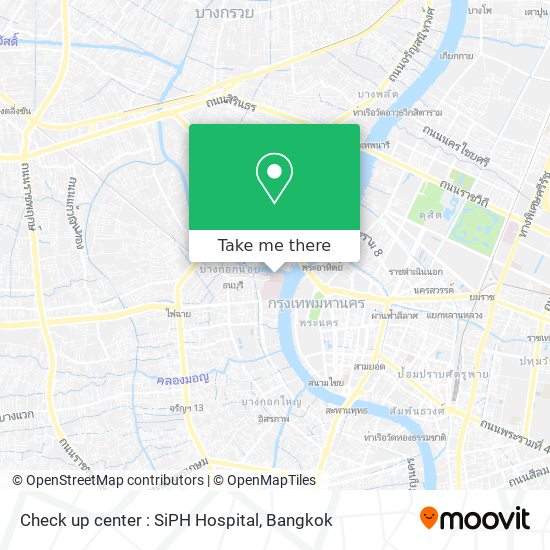 Check up center  : SiPH Hospital map