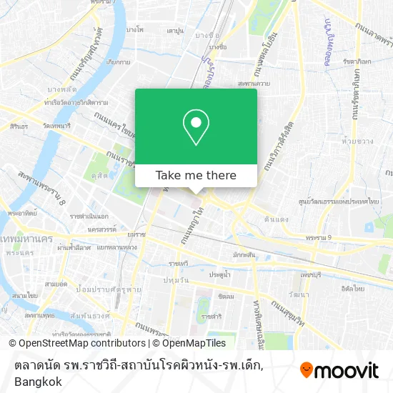 ตลาดนัด รพ.ราชวิถี-สถาบันโรคผิวหนัง-รพ.เด็ก map