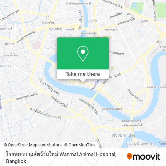 โรงพยาบาลสัตว์วันใหม่ Wanmai Animal Hospital map