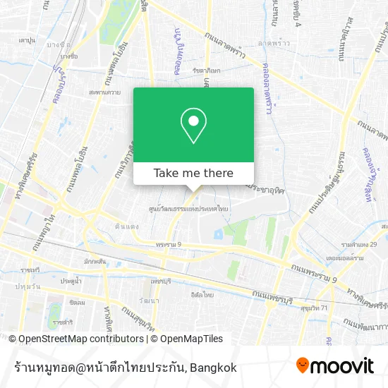 ร้านหมูทอด@หน้าตึกไทยประกัน map