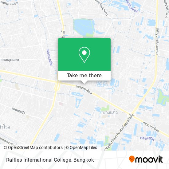 Raffles International College map