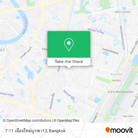 7-11 เมืองใหม่บูรพา12 map